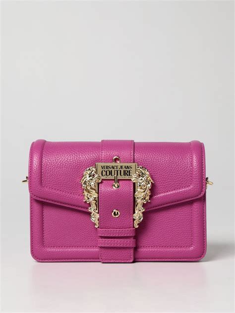 versace jeans pink bag